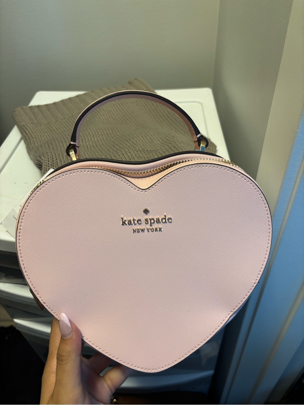 Kate Spade Love Shack Heart Crossbody Bag – Chalk Pink – NWT